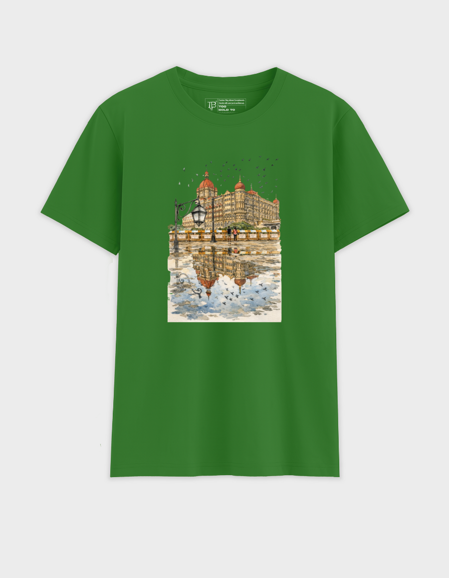 Mumbai Taj Art Unisex Classic Crew T-Shirt