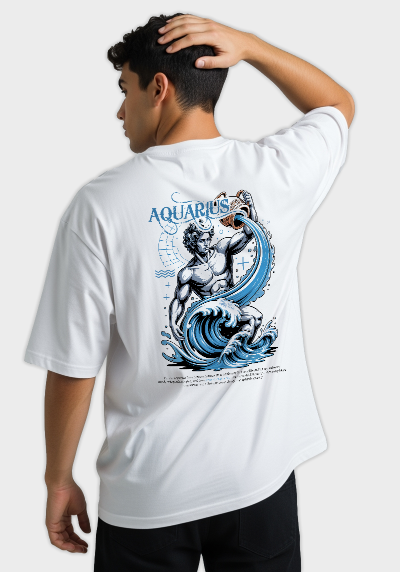 Aquarius Unisex Oversized T-Shirt