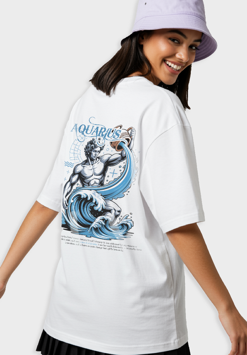 Aquarius Unisex Oversized T-Shirt