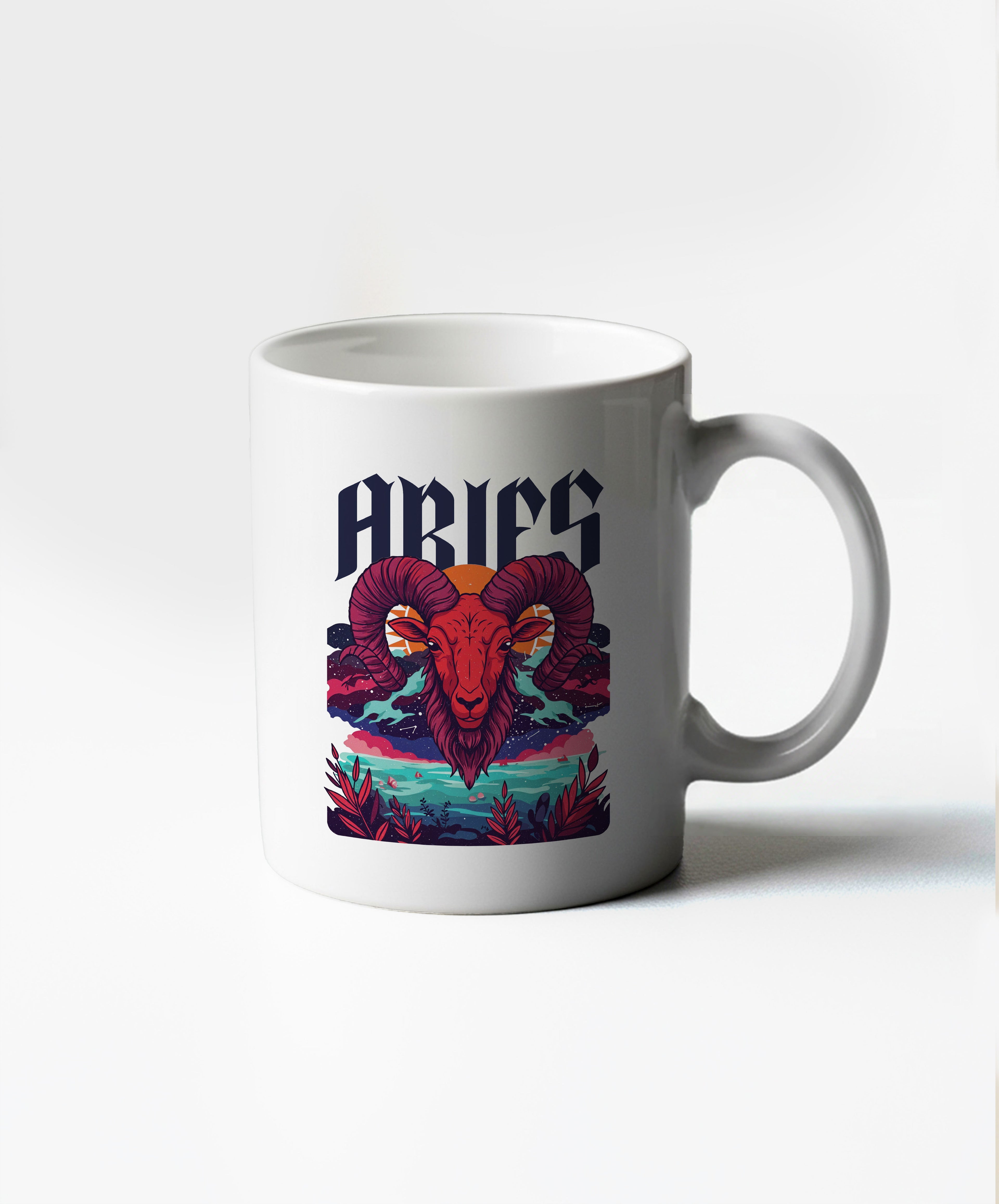 Aries White Coffee Mug