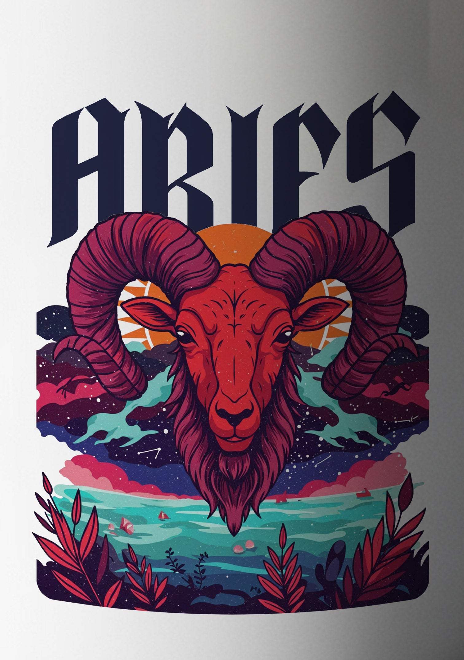 Aries White Coffee Mug