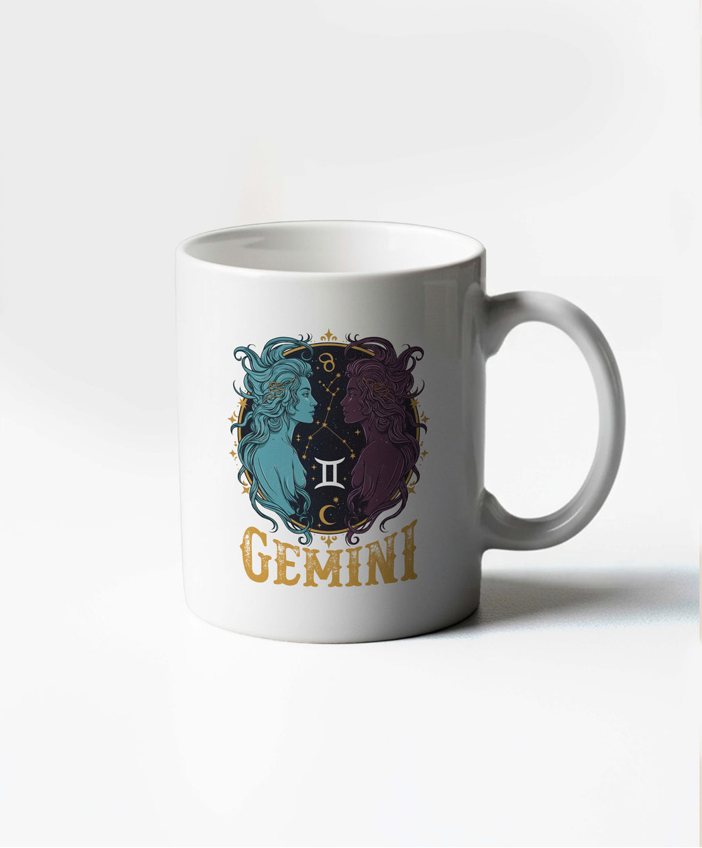 Gemini White Coffee Mug