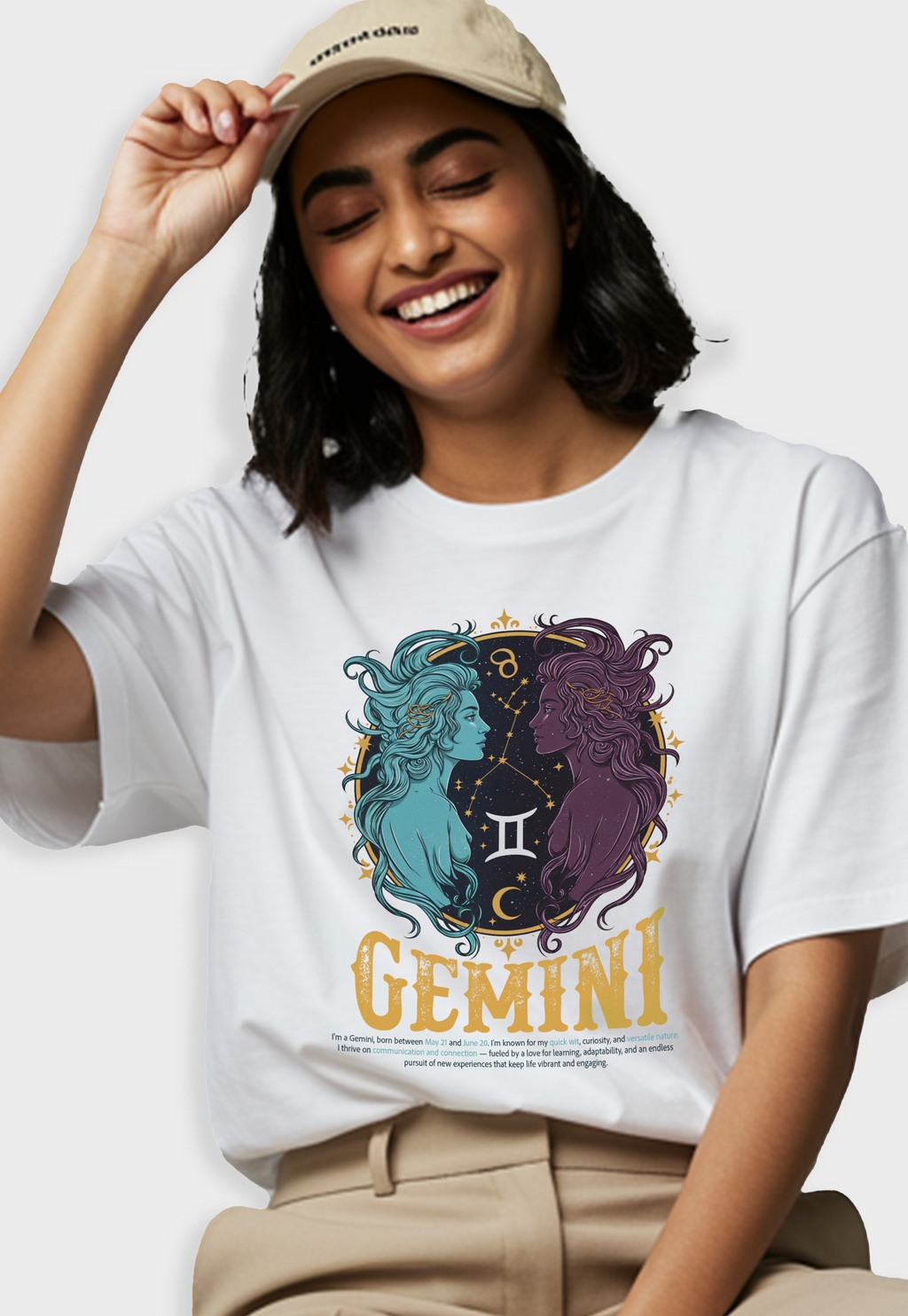 Gemini Unisex Oversized T-Shirt