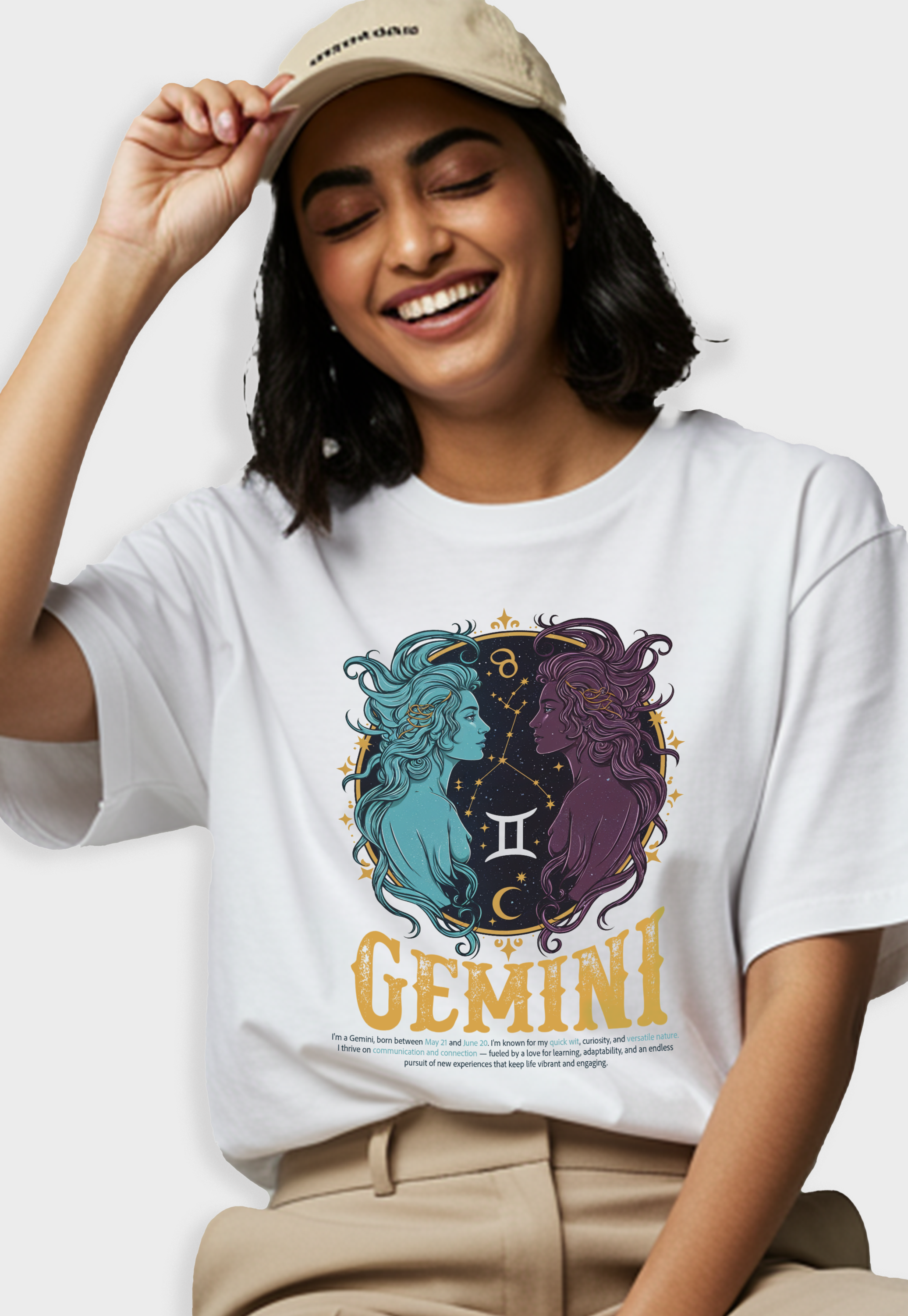 Gemini Unisex Oversized T-Shirt