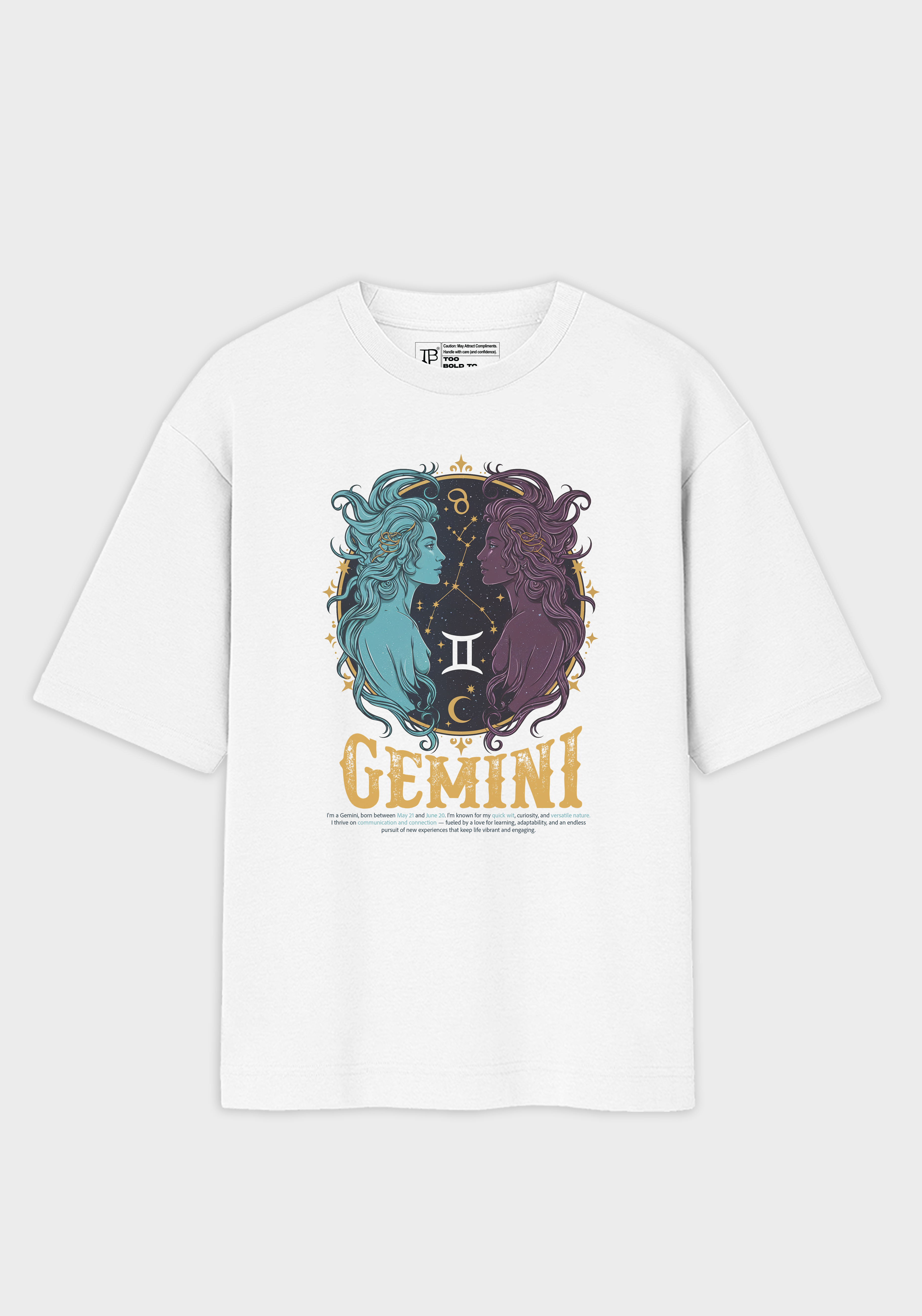 Gemini Unisex Oversized T-Shirt