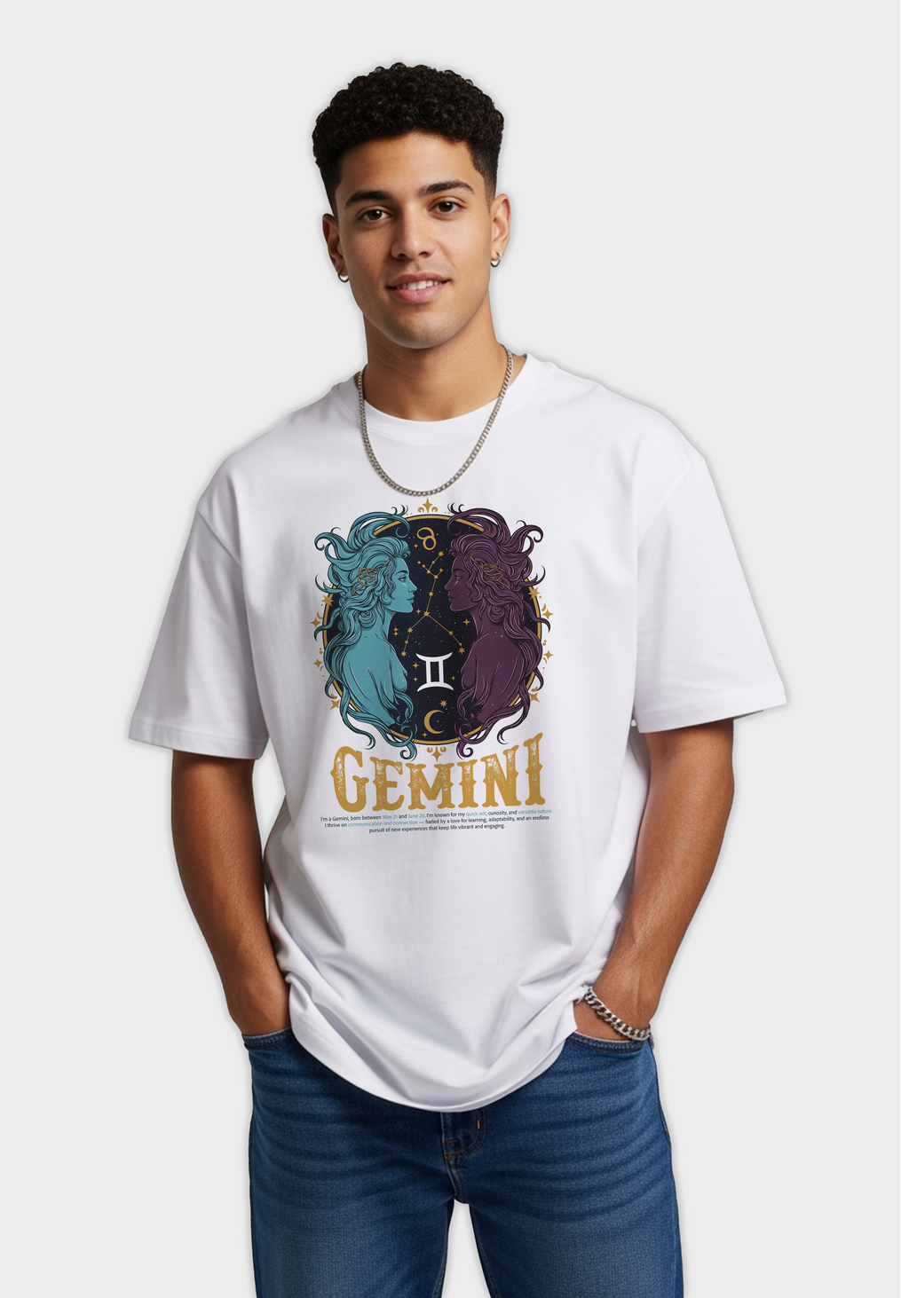 Gemini Unisex Oversized T-Shirt