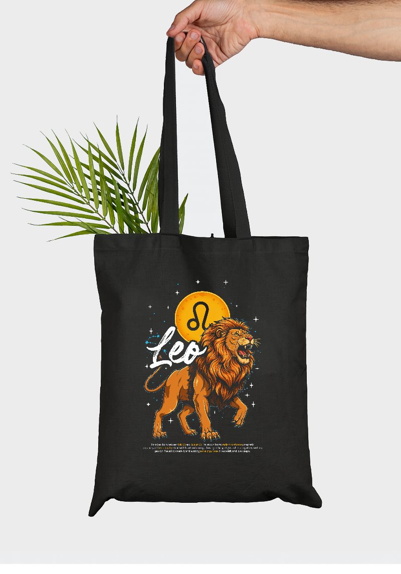 Leo Zodiac Tote Bag – Fiery Lion Design for Radiant Personalities