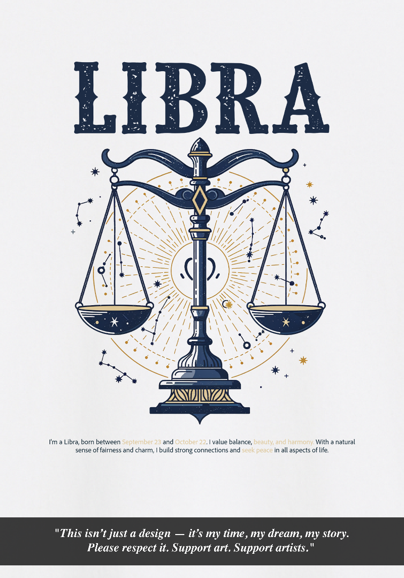 Libra Zodiac Tote Bag – Balanced, Elegant & Fair