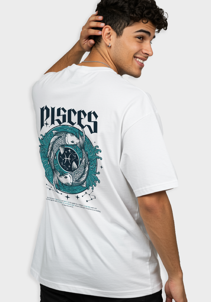 Pisces Unisex Oversized T-Shirt