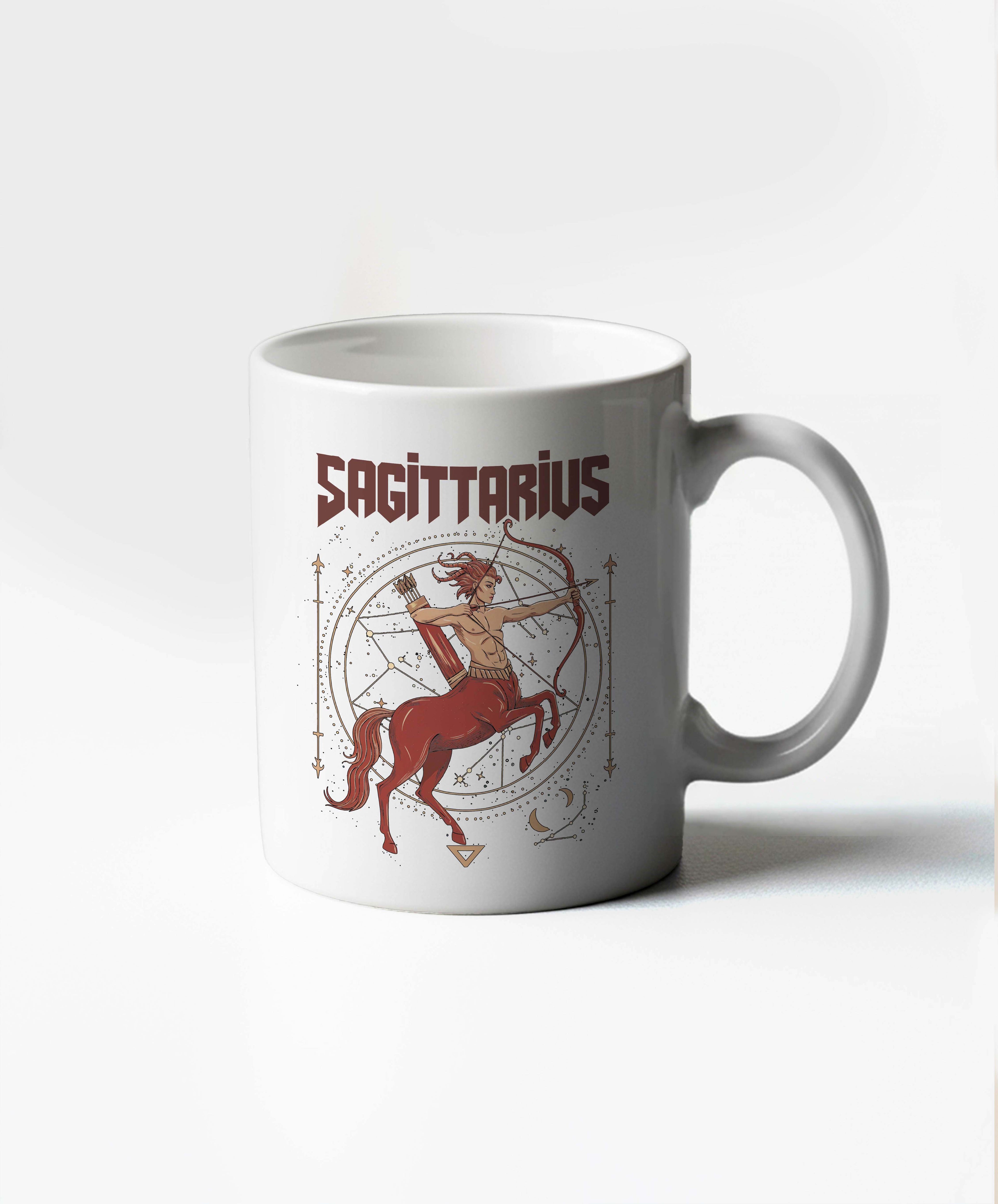 Sagittarius White Coffee Mug