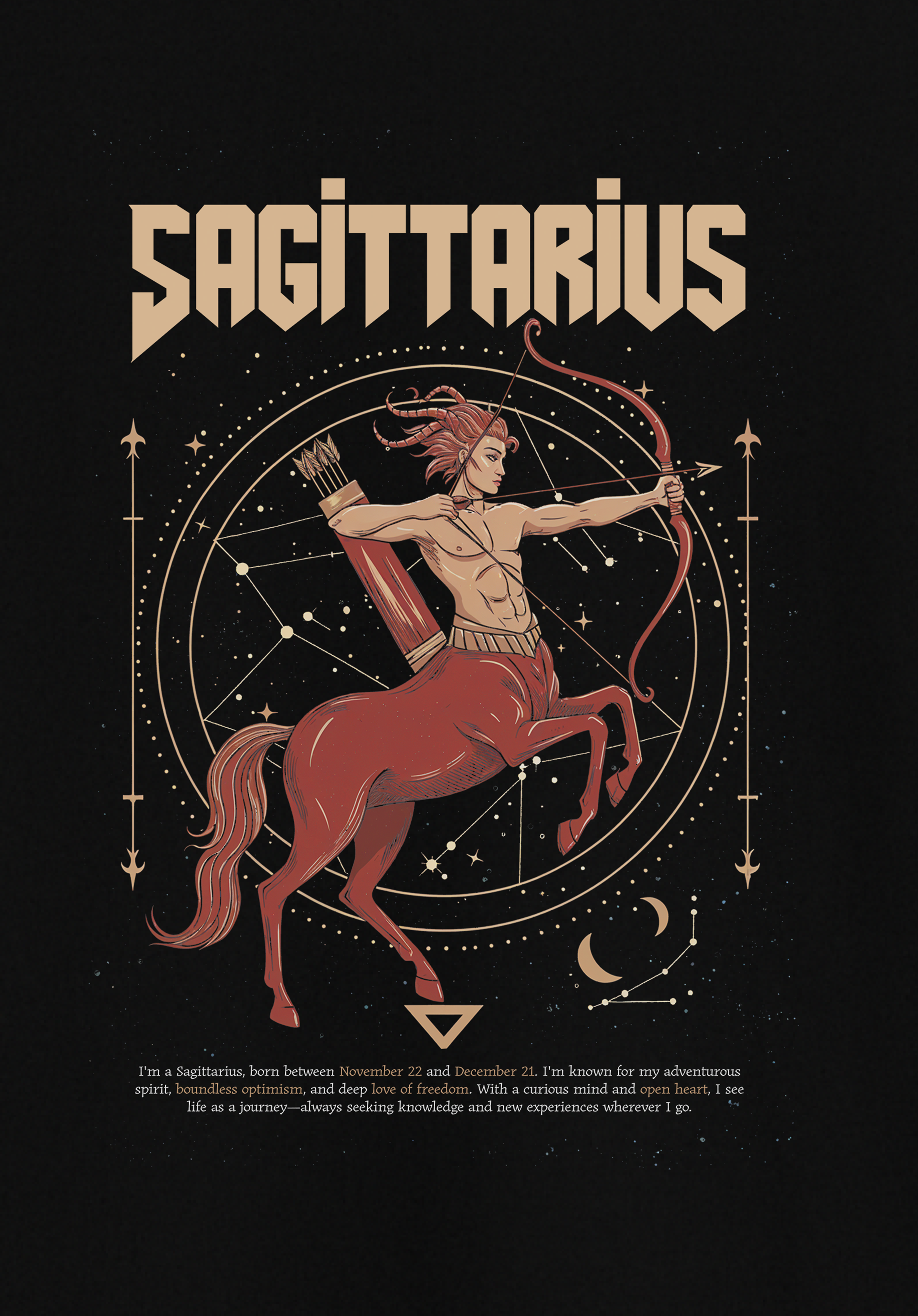 Sagittarius Unisex Oversized T-Shirt