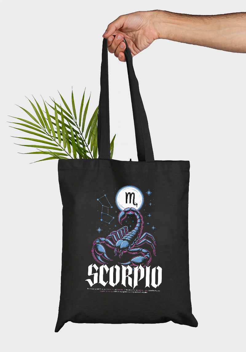Scorpio Zodiac Tote Bag – Bold Scorpion Design for Intense Souls