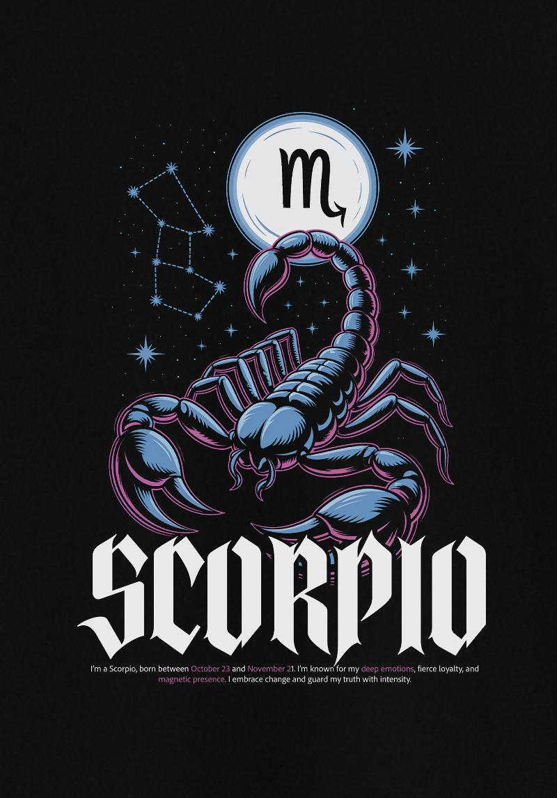 Scorpio Unisex Oversized T-Shirt