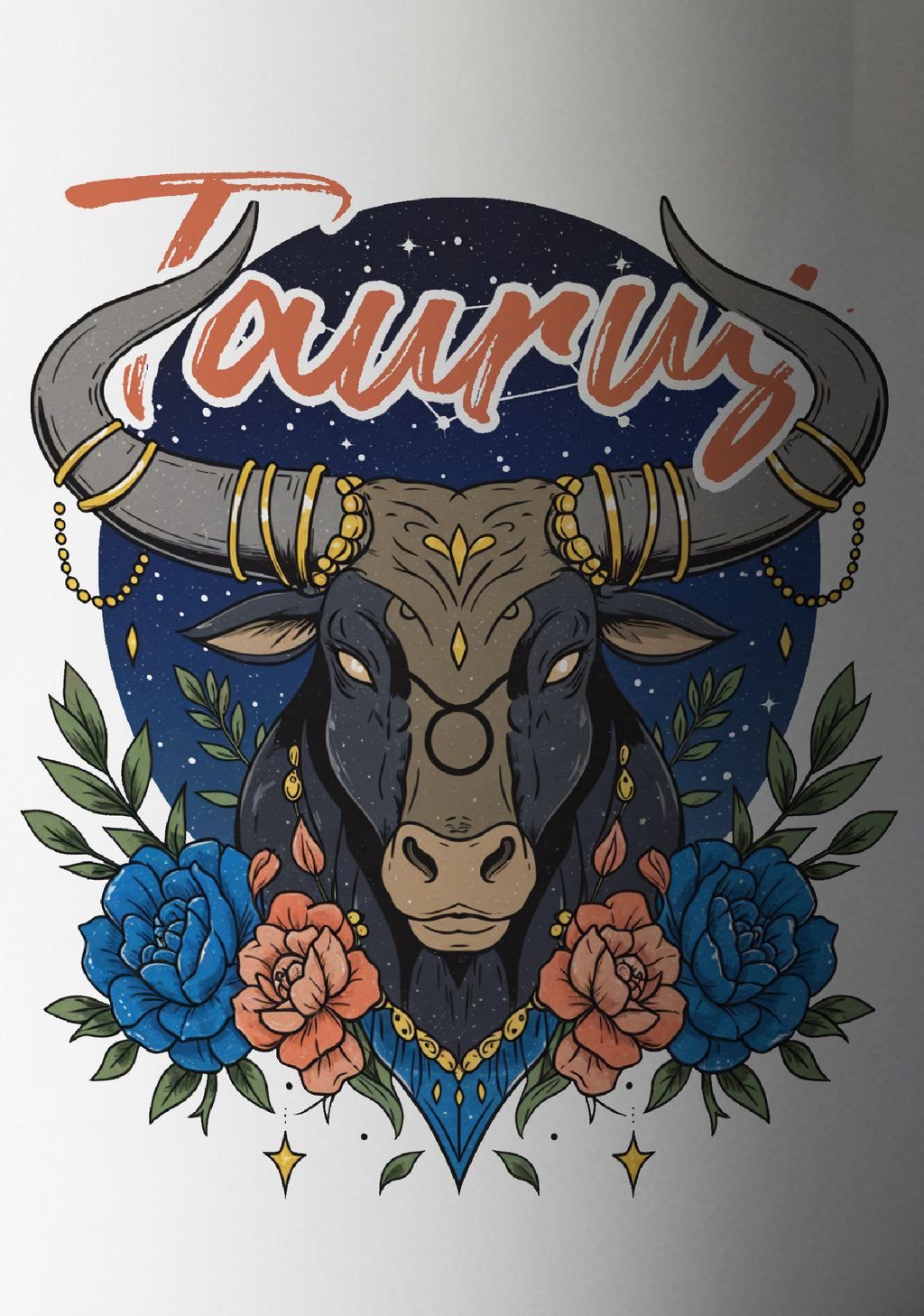 Taurus White Coffee Mug