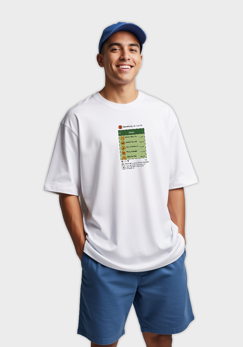 Gemini Group Chat Unisex Oversized T-Shirt