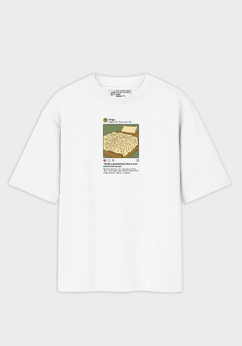 Virgo Meme Unisex Oversized T-Shirt