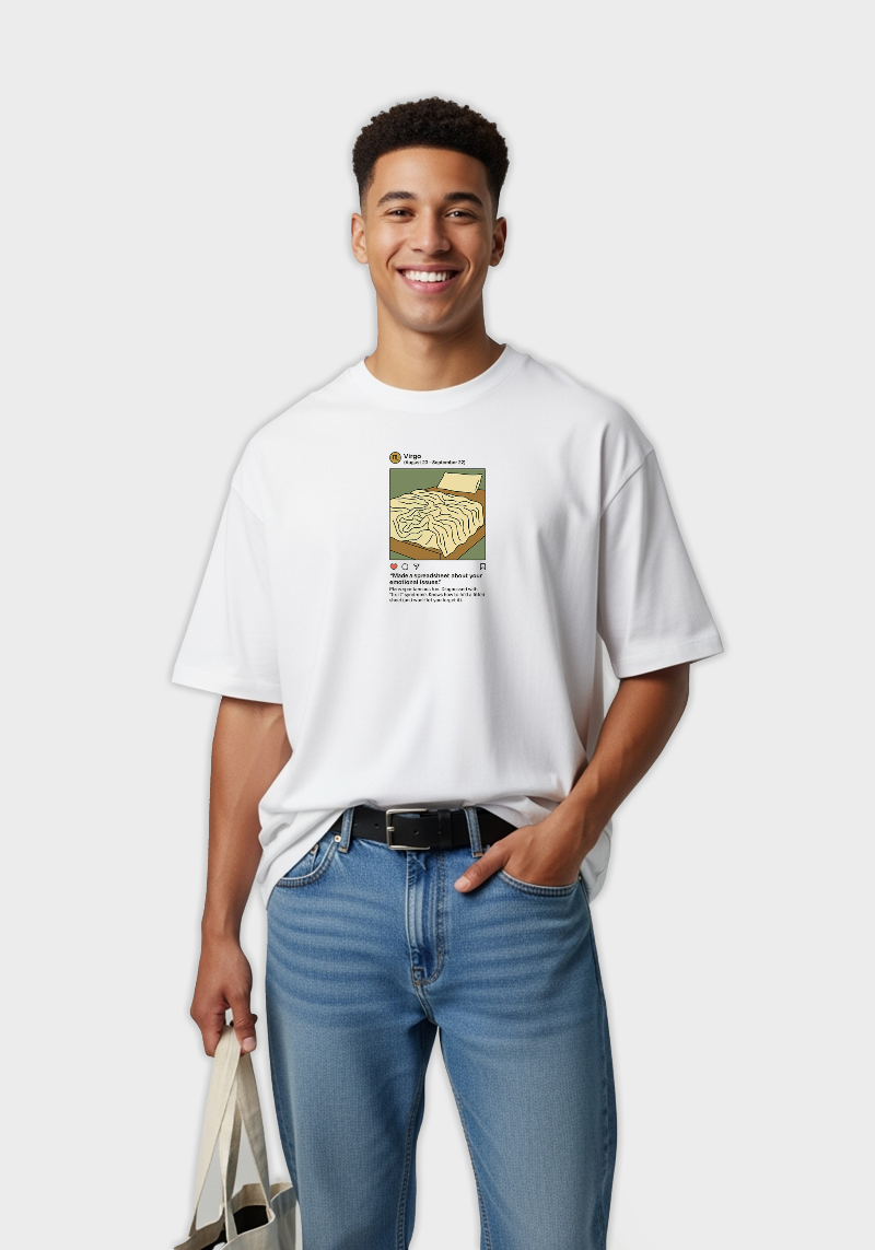 Virgo Meme Unisex Oversized T-Shirt