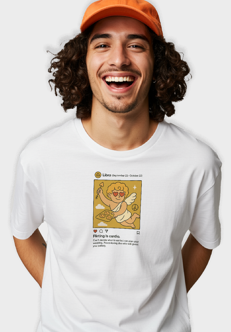 Libra Meme Unisex Oversized T-Shirt