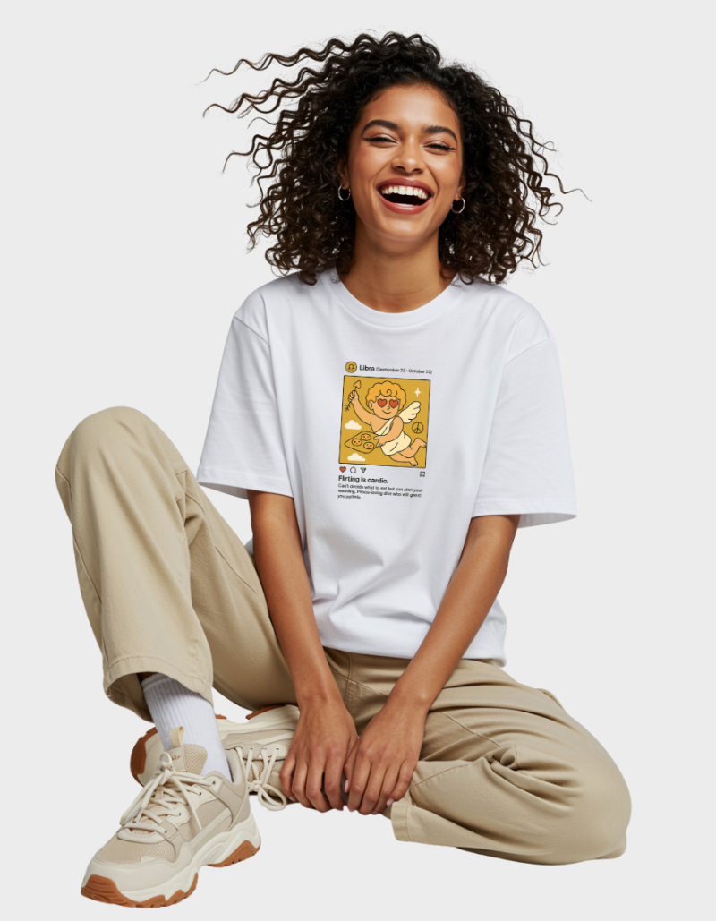Libra Meme Unisex Oversized T-Shirt