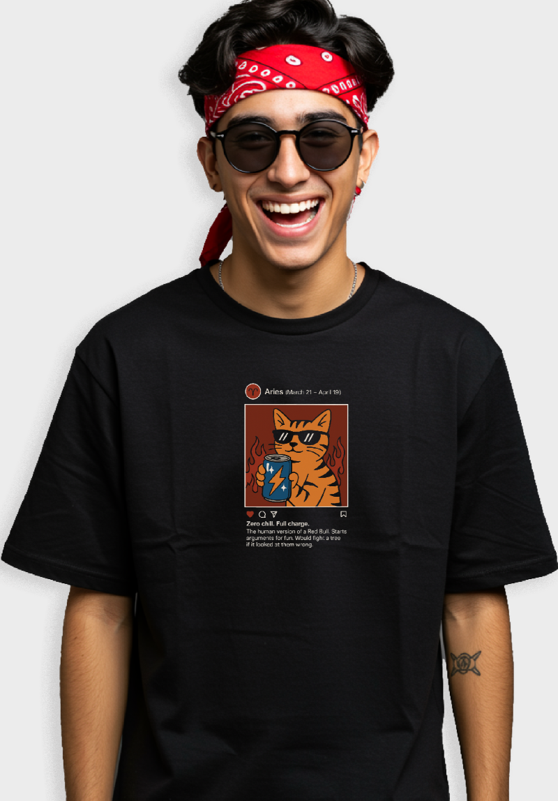 Aries Meme Oversized Unisex T-Shirt