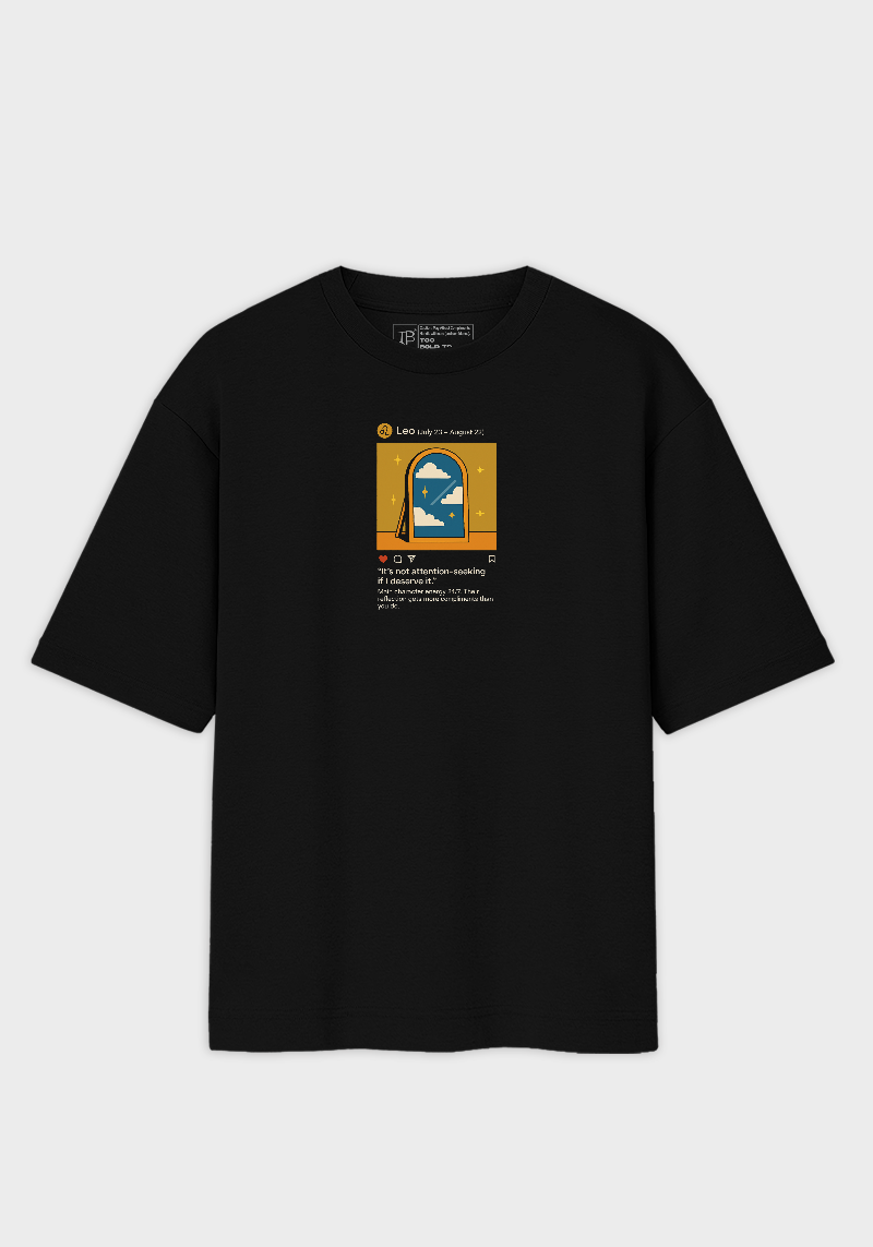 Leo Meme Unisex Oversized  T-Shirt