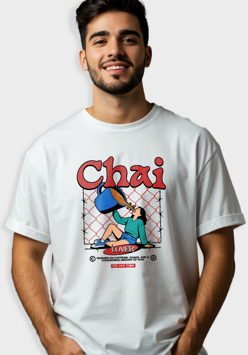 Chai Lover Unisex Oversized T-Shirt