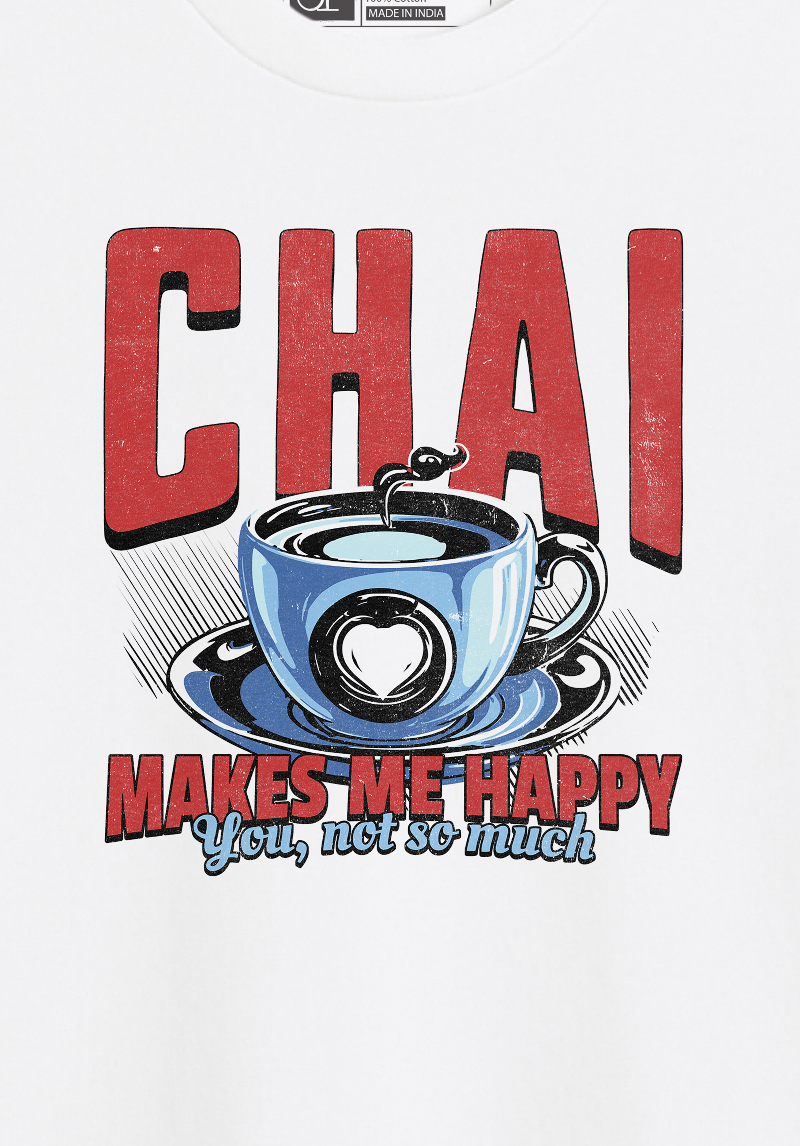 Funny Unisex Oversized Tee for Tea Addicts