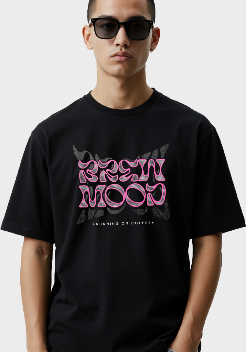 Brew Mood Oversized Unisex Graphic T-Shirt