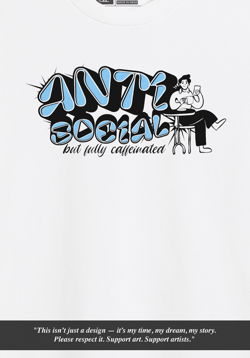 Anti Social but Fully Caffeinated Coffee Mug- 11oz