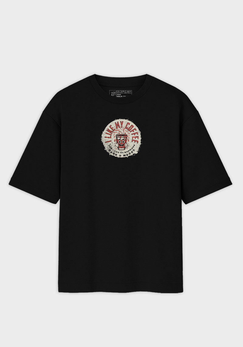Dark & Moody Coffee- Unisex Oversized T-Shirt