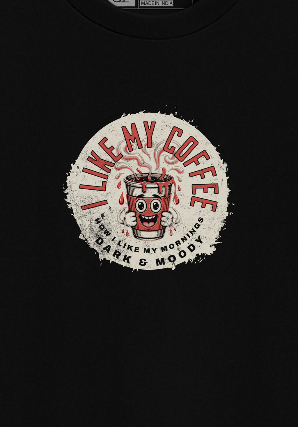 Dark & Moody Coffee- Unisex Oversized T-Shirt