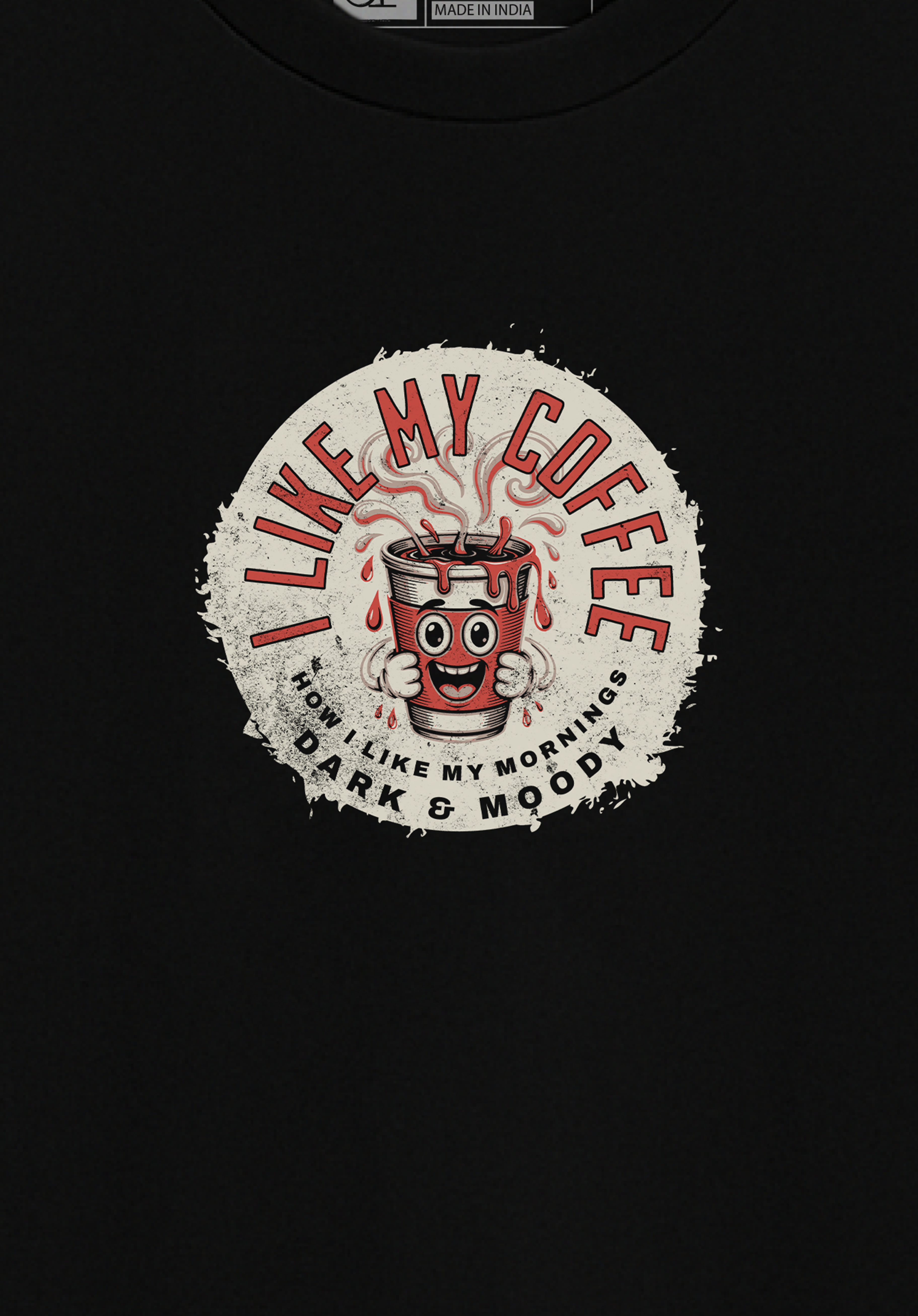 Dark & Moody Coffee- Unisex Oversized T-Shirt