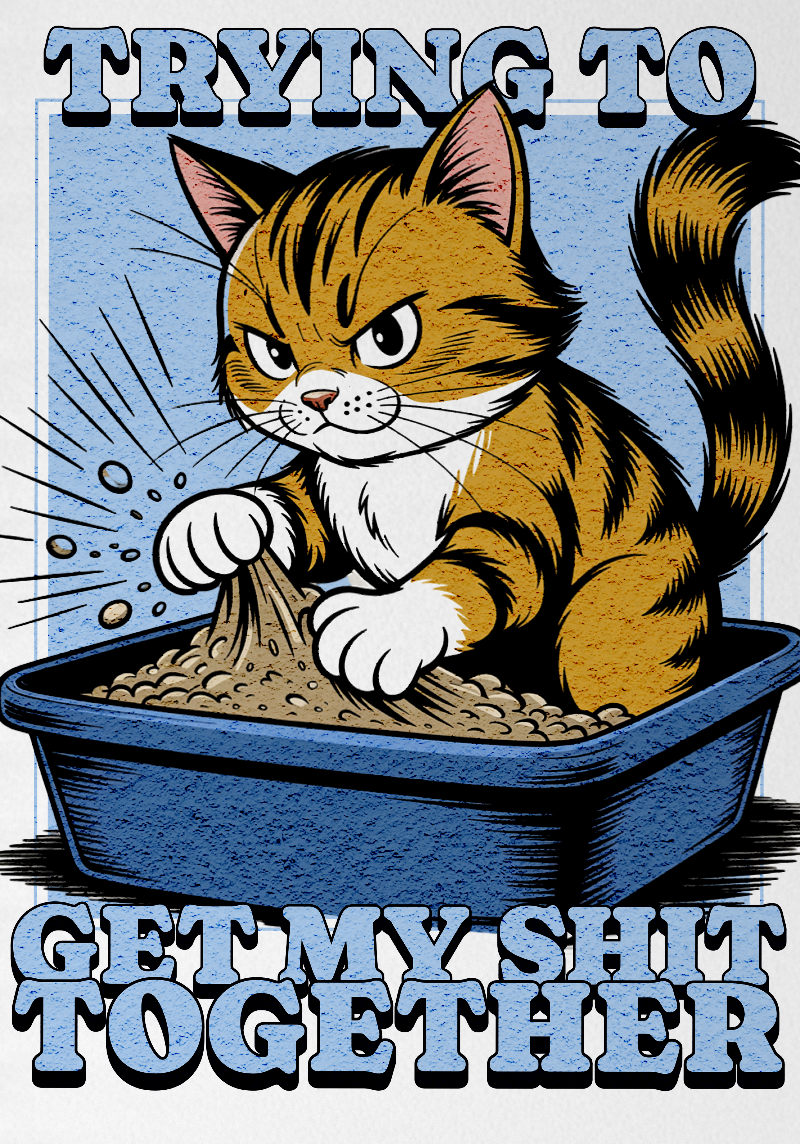 Funny Cat Single line ruled Notepad A5