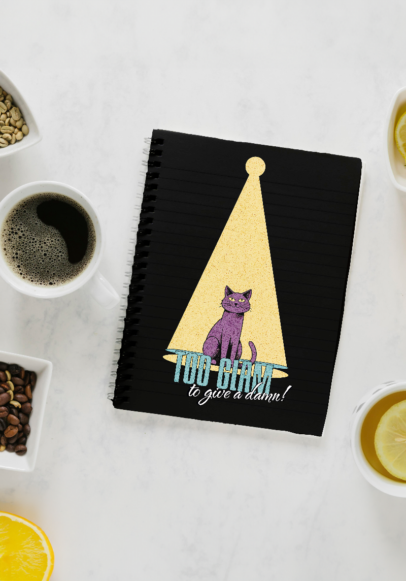 Sassy Cat Single line ruled Notepad A5