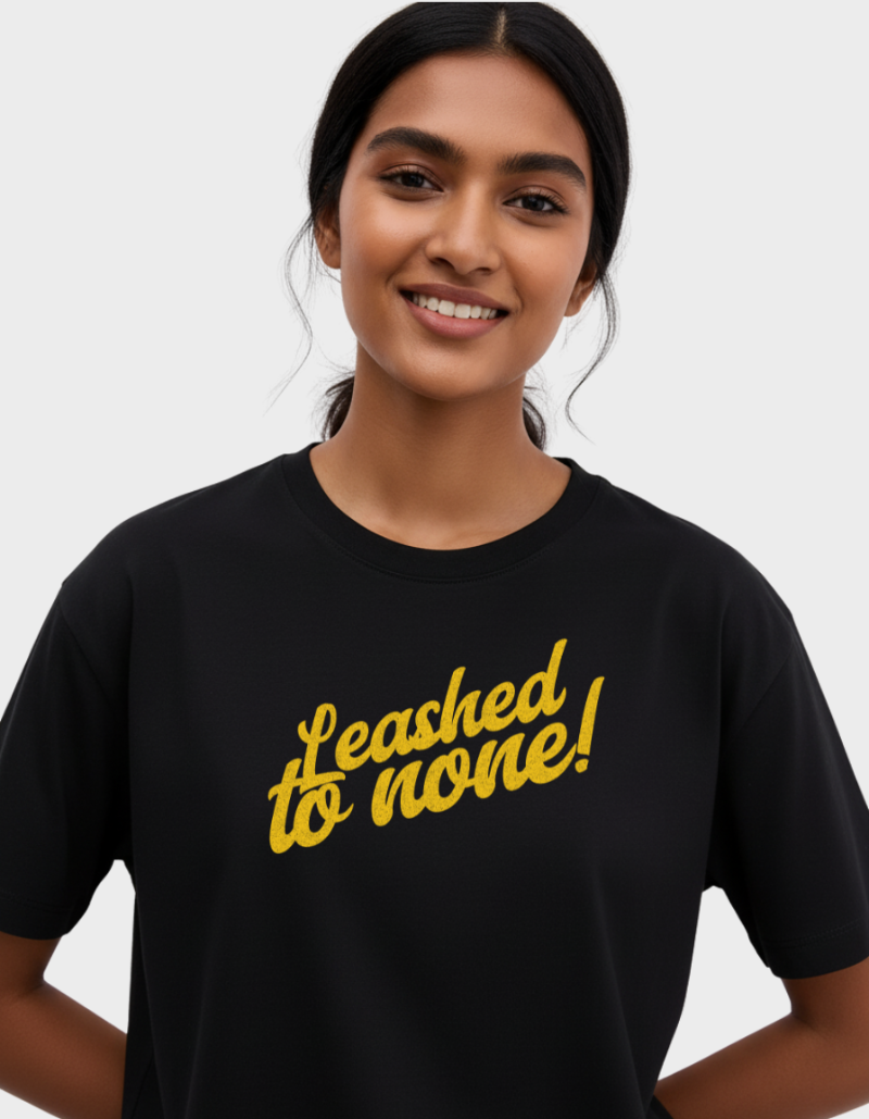 Biker Dog “Born to Roam” Graphic -Unisex Oversized T-Shirt