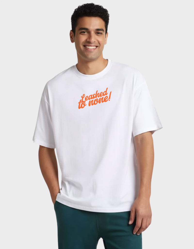 Biker Dog “Born to Roam” Graphic -Unisex Oversized T-Shirt