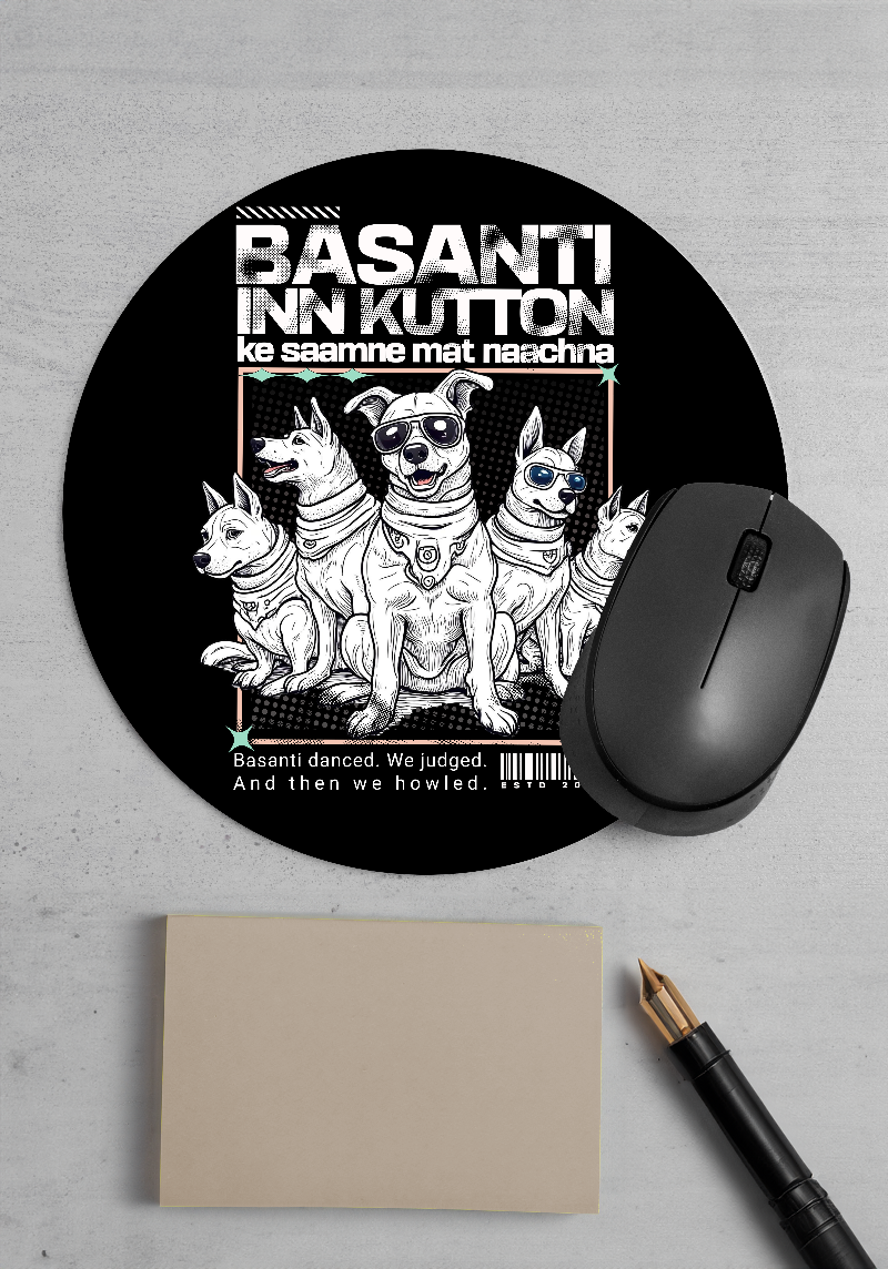 Basanti Inn Kutton Funny Dog Mousepad