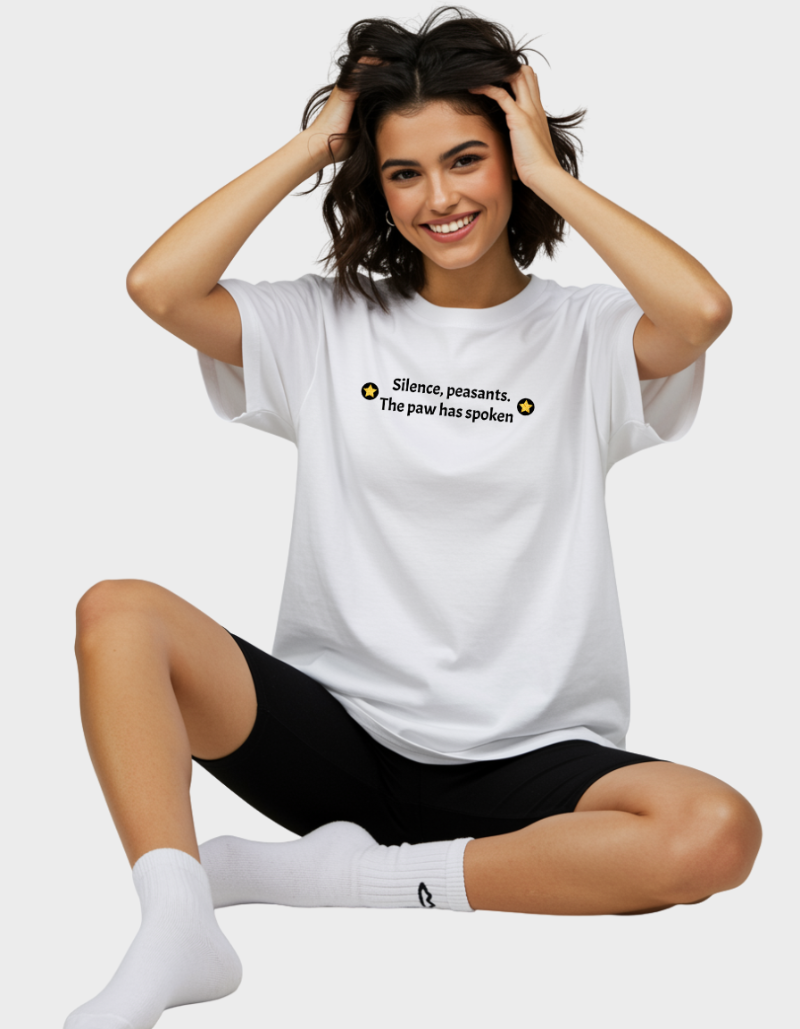 Cool Dog Graphic Streetwear-Unisex Oversized T-Shirt