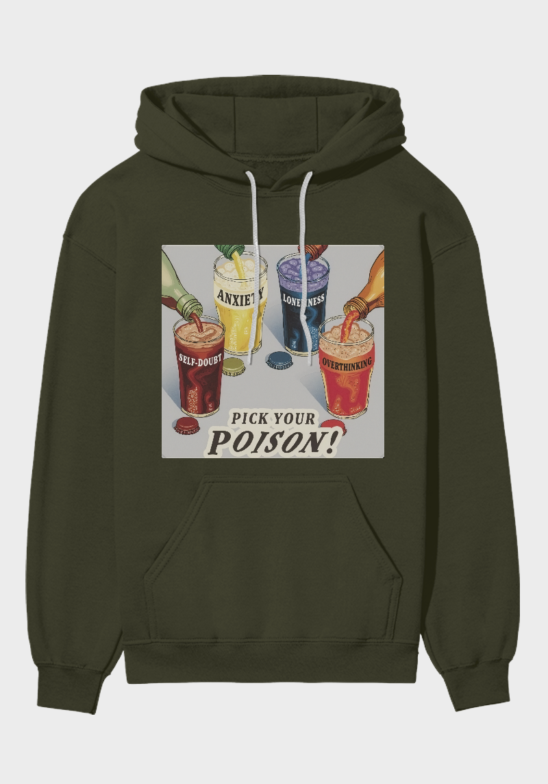 Pick Your Poison Graphic Brushed Fleece hoodie
