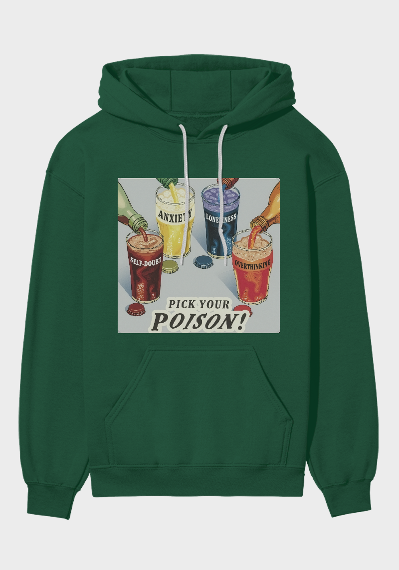 Pick Your Poison Graphic Brushed Fleece hoodie