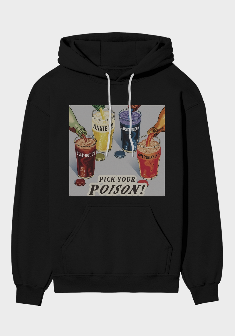 Pick Your Poison Graphic Brushed Fleece hoodie