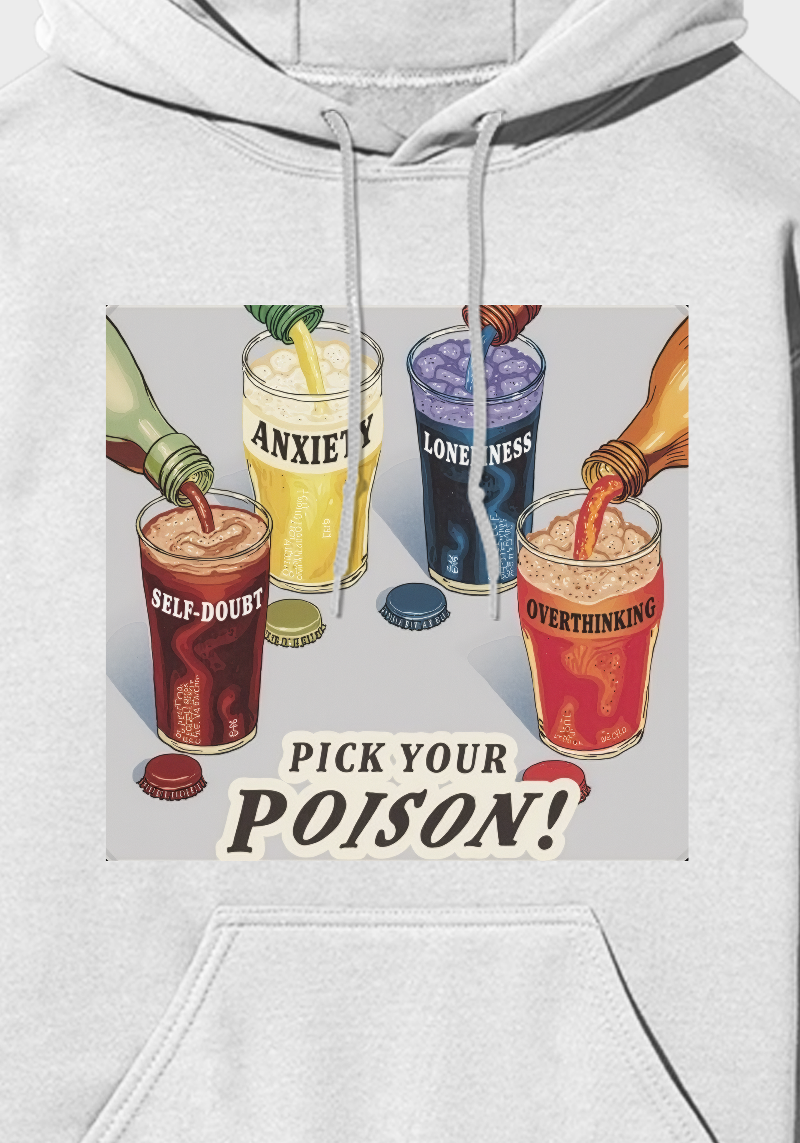 Pick Your Poison Graphic Brushed Fleece hoodie