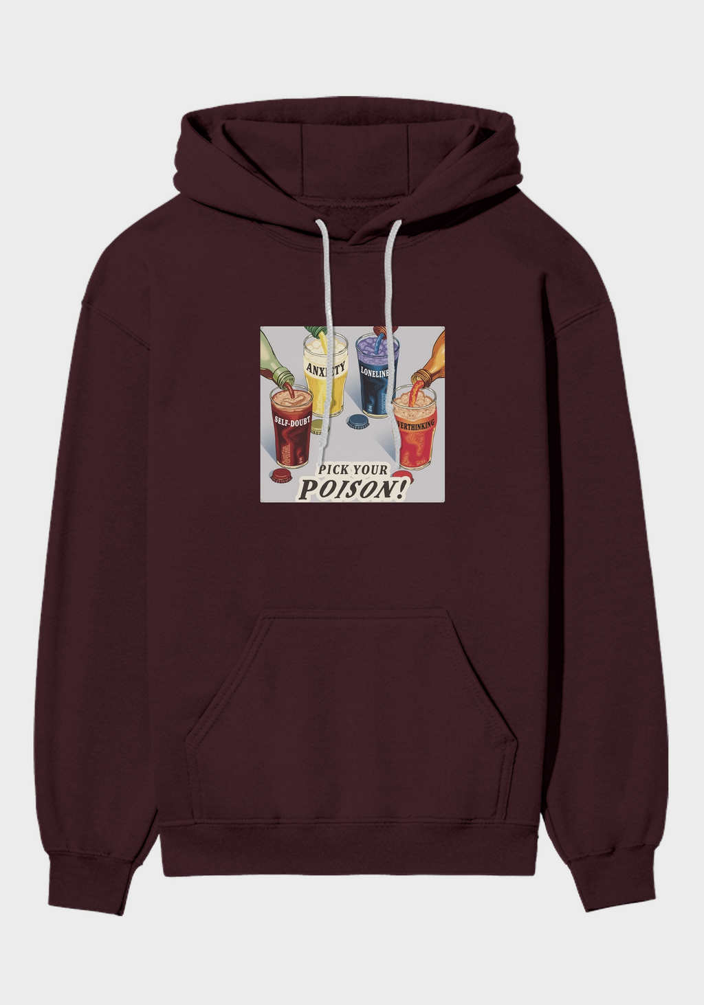 Pick Your Poison Graphic Brushed Fleece hoodie
