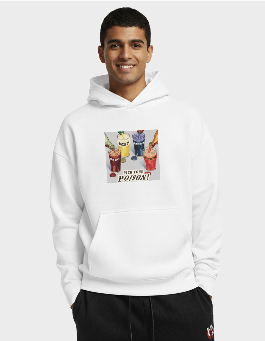 Pick Your Poison Graphic Brushed Fleece hoodie