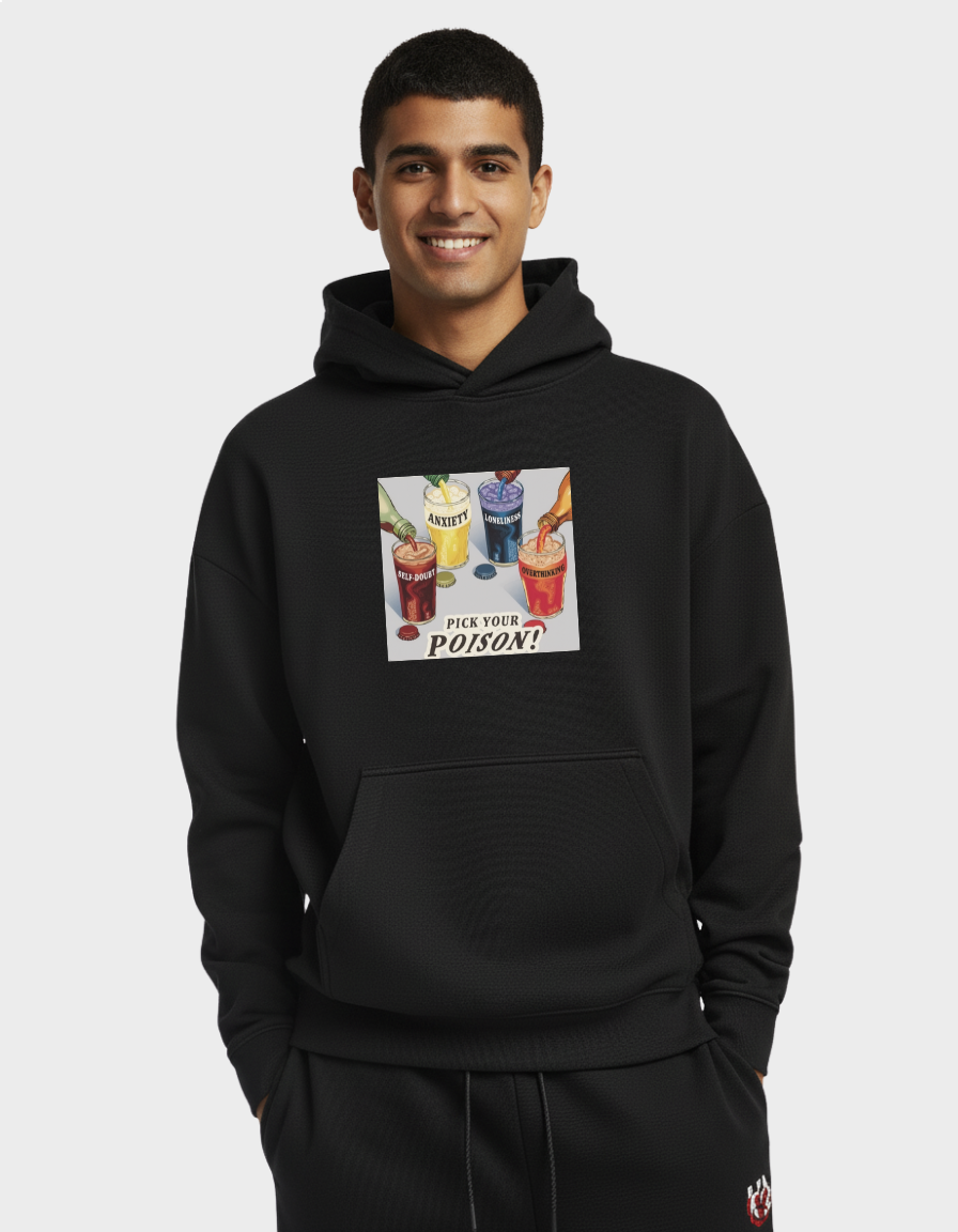 Pick Your Poison Graphic Brushed Fleece hoodie