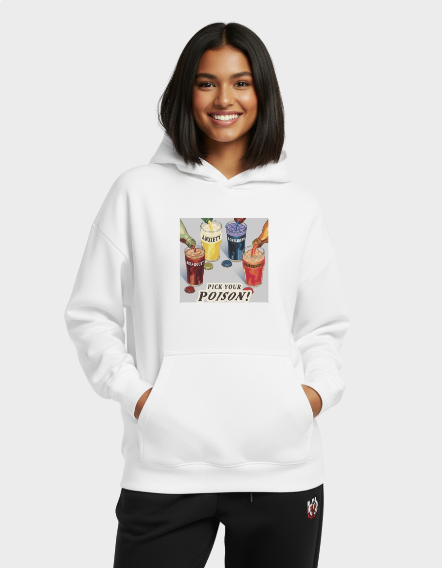 Pick Your Poison Graphic Brushed Fleece hoodie