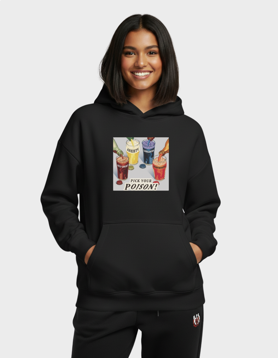 Pick Your Poison Graphic Brushed Fleece hoodie