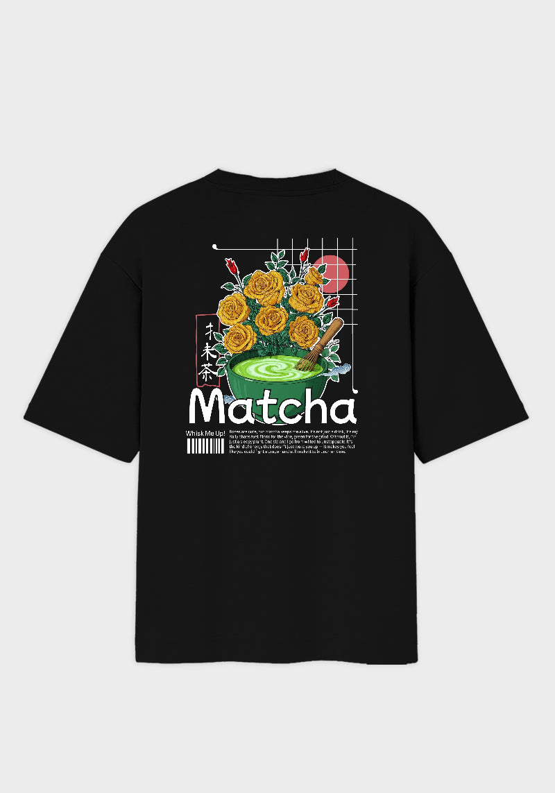 Japanese Floral Tea Art Streetwear-Unisex Oversized T-Shirt