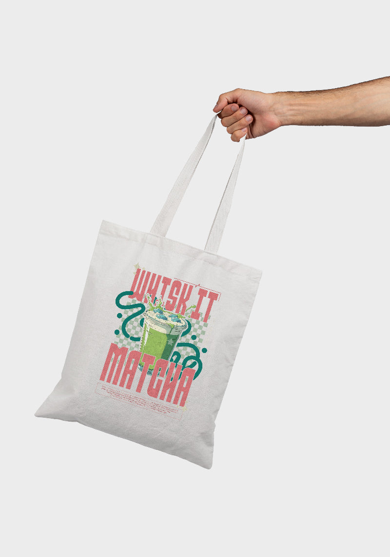 Whisk It Matcha Tote Bag – Fun Matcha Lover’s Carryall