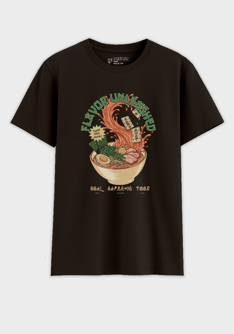 Flavor Unleashed Ramen Graphic T-Shirt – Japanese Food Art Tee